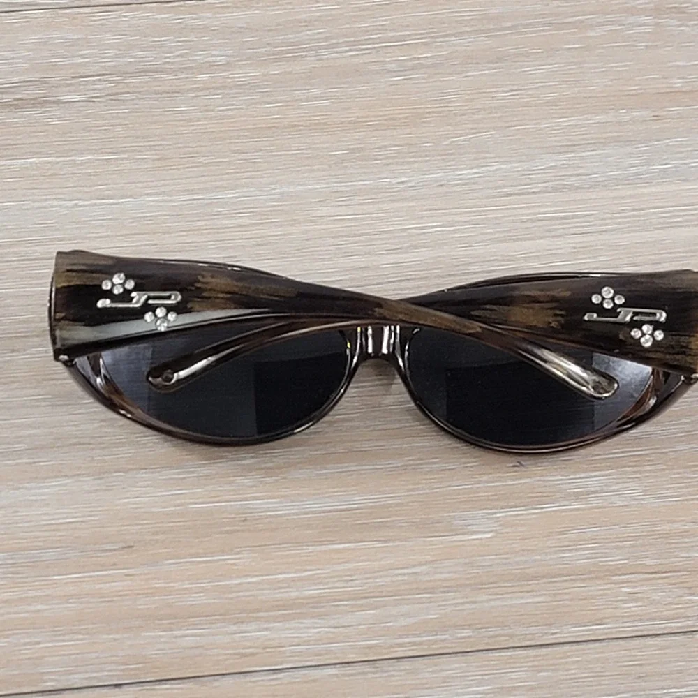 Jonathan Paul Fitovers Aurora AU003 Brown Tortoise Polarized Sunglasses UV 400